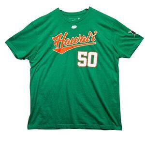 HH Hawaii Jersey Diamond Tee Les Murakami Baseball Team Green Adult 2XL
